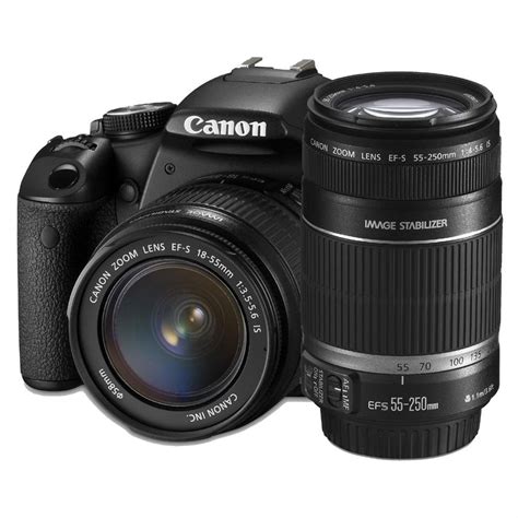 Canon Eos 60d Digital Slr Camera With 18 55 Is Lens And 55 250 Is Lens Kit