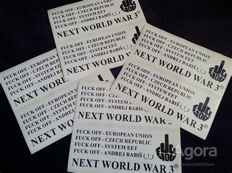 VELKÁ SAMOLEPKA NA AUTO FUCK OFF CZECH REPUBLIC koupit na NewAuction cz za výhodnou cenu
