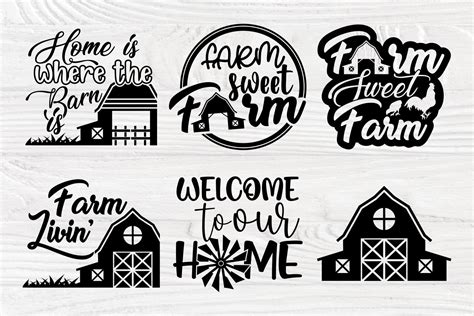 Farm Svg Bundle Farmhouse Svg Barn Svg Shirt Designs 690813 Cut