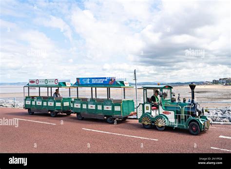 Land Train On Morecambe Promenade Stock Photo Alamy