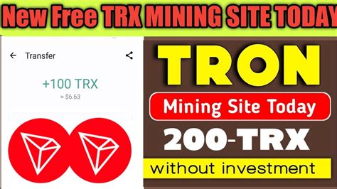 Tron Mining Pro Withdraw Proof Trx Best Mining Site Today Claim