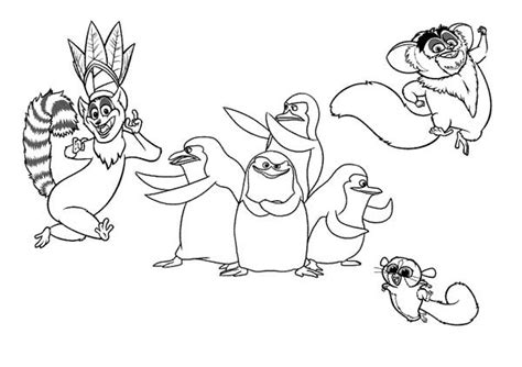 King Julien The King Of Lemur In Madagascar Coloring Page Get Coloring Pages