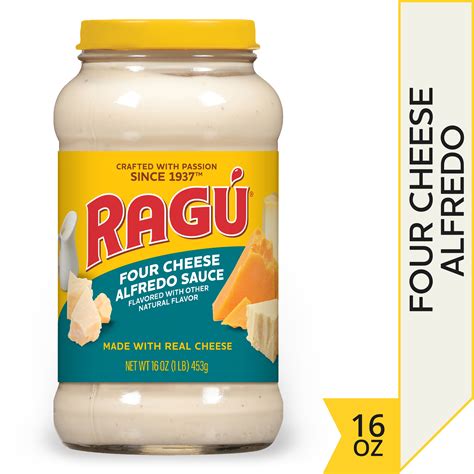 Ragu Four Cheese Alfredo Sauce Creamy Sauce Made With Real Cheese