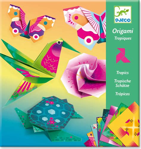 Djeco Tropics Origami Paper Craft Kit - DJECO - Dancing Bear Toys