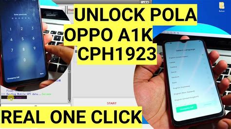 Unlock Kunci Layar Oppo A K Lupa Pola Pin Sandi Cph One Click Mrt