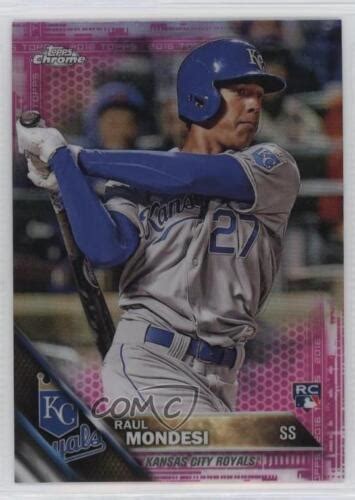 Topps Chrome Pink Refractor Adalberto Mondesi Raul Mondesi