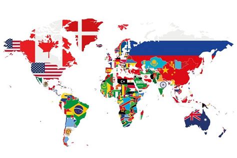 Flags Asia Map | Pre-Designed Photoshop Graphics ~ Creative Market