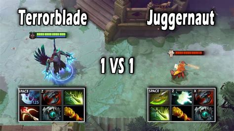 Terrorblade Vs Juggernaut 30 Lvl Full Items 1 Vs 1 Epic Battle