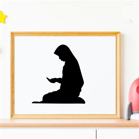 Women Prayer Clipart Islamic Portrait Islamic Prayer Sticker Muslim