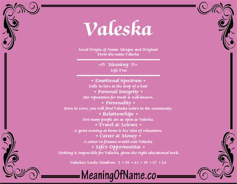 Valeska Meaning Of Name