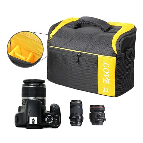 Waterproof Three Colors Shoulder Dslr Camera Case Photo Camera Bag For Canon Nikon Sony Olympus