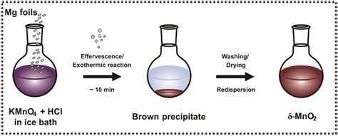 Schematic Representation Of The δ Mno2 Synthesis Procedure Download