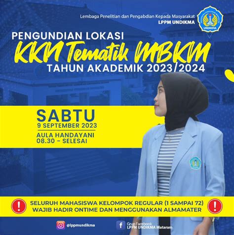 Pengundian Lokasi Kkn Tematik Mbkm Tahun Akademik Undikma