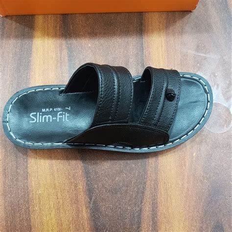 Pu Casual Wear Men Leather Slipper Size At Rs Pair In New Delhi