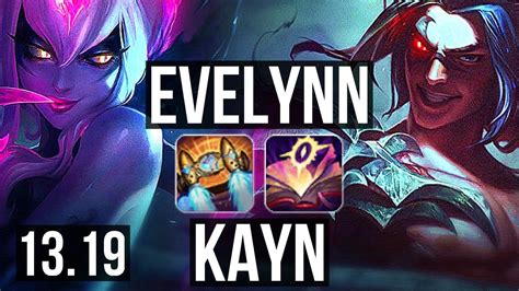 EVELYNN Vs KAYN JNG 12 0 4 Legendary 600 Games BR Master 13