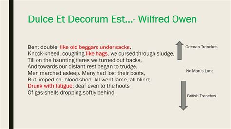 The Recap Dulce Et Decorum Est Wilfred Owen Youtube