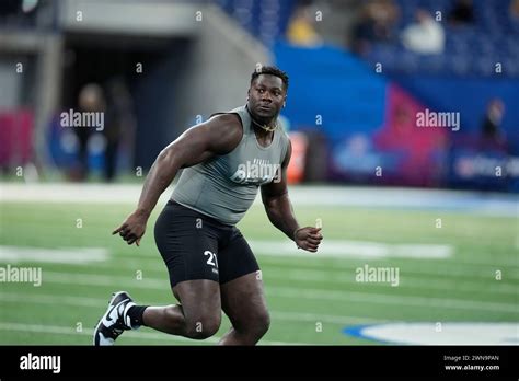 Clemson Defensive Lineman Ruke Orhorhoro Runs A Drill At The NFL