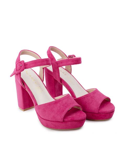 Sandalias Fucsia Tac N Ancho Pera Limonera