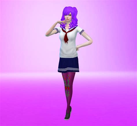 Yandere Simulator To The Sims 4 Kizanas Hair By We1rdusername On Deviantart