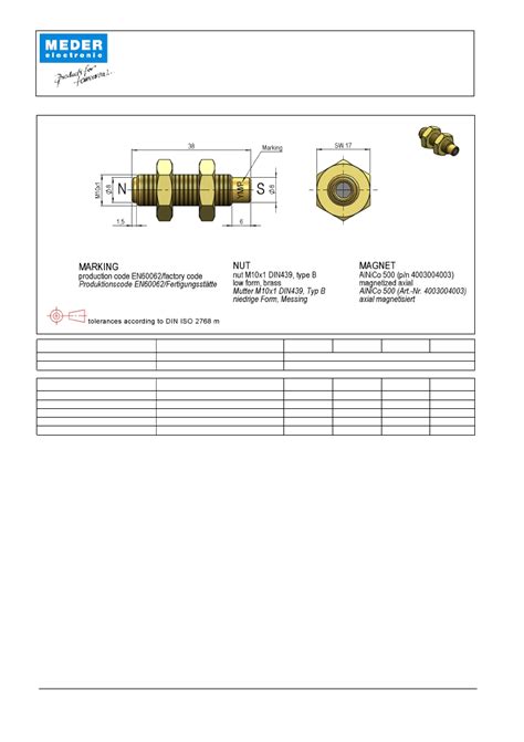 M B Standex Meder Electronics Datasheet Pdf