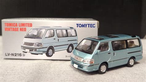 トミーテック TOMICA LIMITED VINTAGE NEO トヨタ ハイエースワゴン スーパーカスタムG 2002年式 薄緑