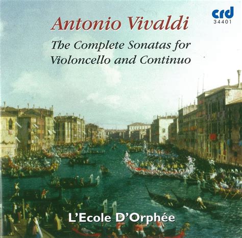 Antonio Vivaldi Sonates Pour Violoncelle Et Basse Continue Divers