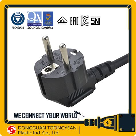 Europe VDE Approval EU 10A 250V AC Power Cord Schuko Plug H05VV F