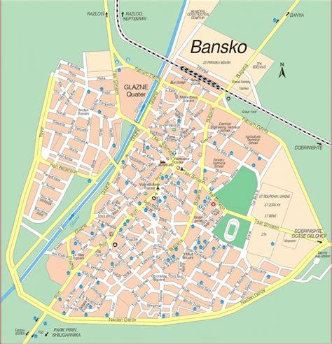 Bansko Bulgaria map - Bulgaria bansko map (Eastern Europe - Europe)