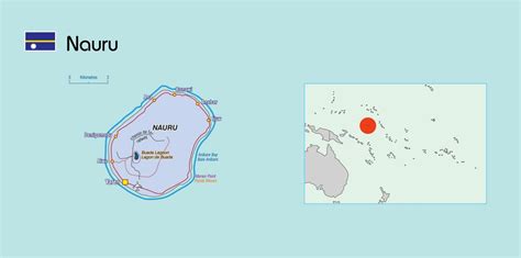 Large Political Map Of Nauru With Other Marks Nauru Oceania