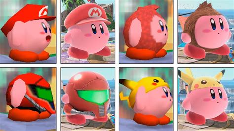 Super Smash Bros Ultimate Kirby Classic Transformations Evolution 1999 2018 Youtube