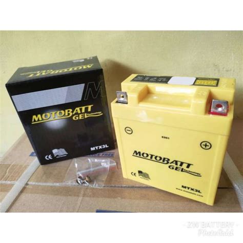 Promo Aki Motor Kawasaki Ninja 150 R Motobatt MTX3L Aki Kering Diskon