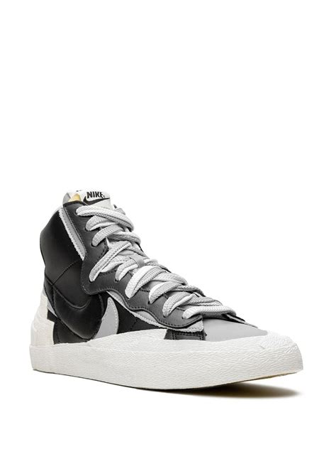 Nike Sacai X Blazer Mid High Top Sneakers In Black ModeSens