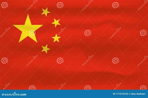 China Flaggen Ikone Und Logo Weltnationale Isolierte Flaggen Fahne Und