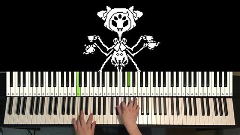 Undertale Spider Dance Piano Tutorial Lesson Youtube