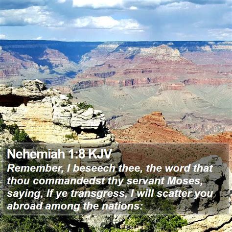 Nehemiah Kjv Remember I Beseech Thee The Word That Thou