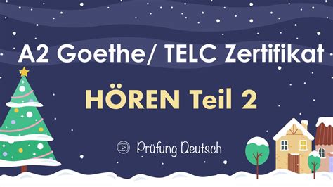 A H Ren Teil Goethe Telc Zertifikat Mit L Sung Und Stoppuhr