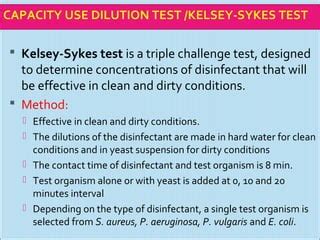 Disinfection Testing For Disinfection Ppt