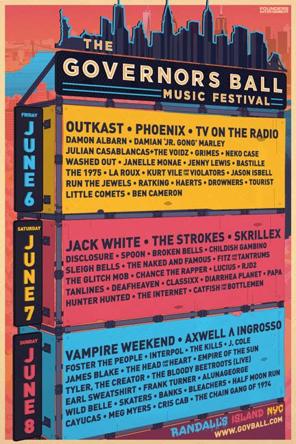 Governors Ball Announces By Day Lineup Highlight Magazine