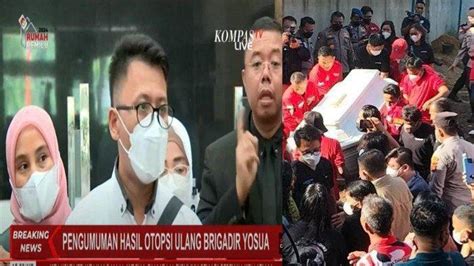 Fakta Fakta Hasil Autopsi Brigadir J Ada Luka Tembak Tembus Dan