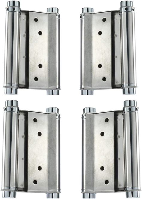 Two Pairs Cafe Saloon Door Hinges Double Action Spring Hinge