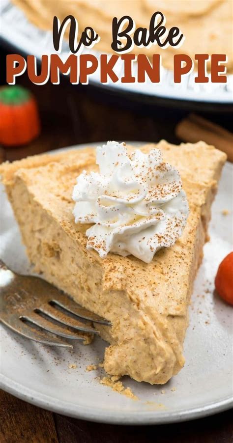 No Bake Pumpkin Pie Ricetta Dessert