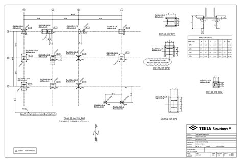 Ejemplo Plano De Anclaje Tekla User Assistance