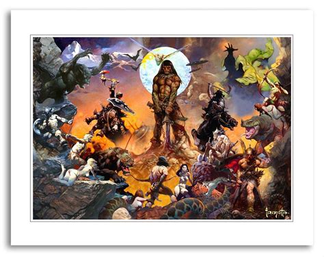 The Frazetta Universe Print By Frank Frazetta