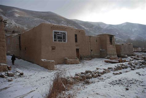 Pakhsa Mud House In Winter Mud House Vernacular Building Afghanistan