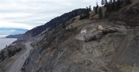 More Blasting Work Will Close Hwy 97 North Of Summerland Today