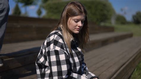 Supportive Friend Comforting Upset Woman In Stock Footage Sbv