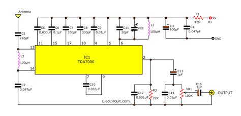 Simple Radio Receiver Circuit Diagram Designing Fm Receiver