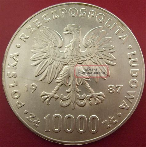 Uncirculated Silver Zlotych John Paul Ii Jan Pawe Ii Poland