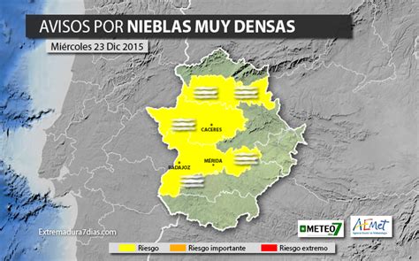 Aviso Amarillo De Aemet En C Ceres Y Badajoz Por Nieblas