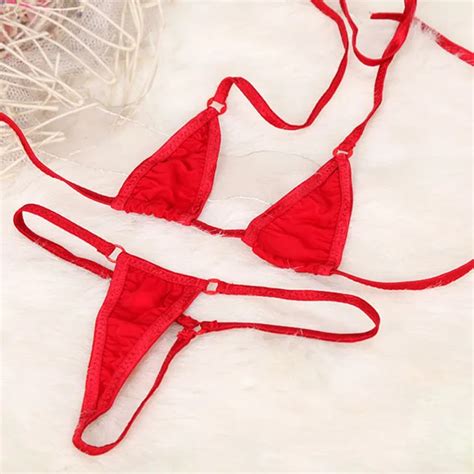 Hot Sex Mini Bikini Sexy Solid G String String Bikini Braziliaanse